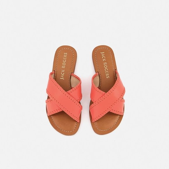 NIB Jack Rogers Sloane X Band Sandals – Coral - Picture 4 of 9